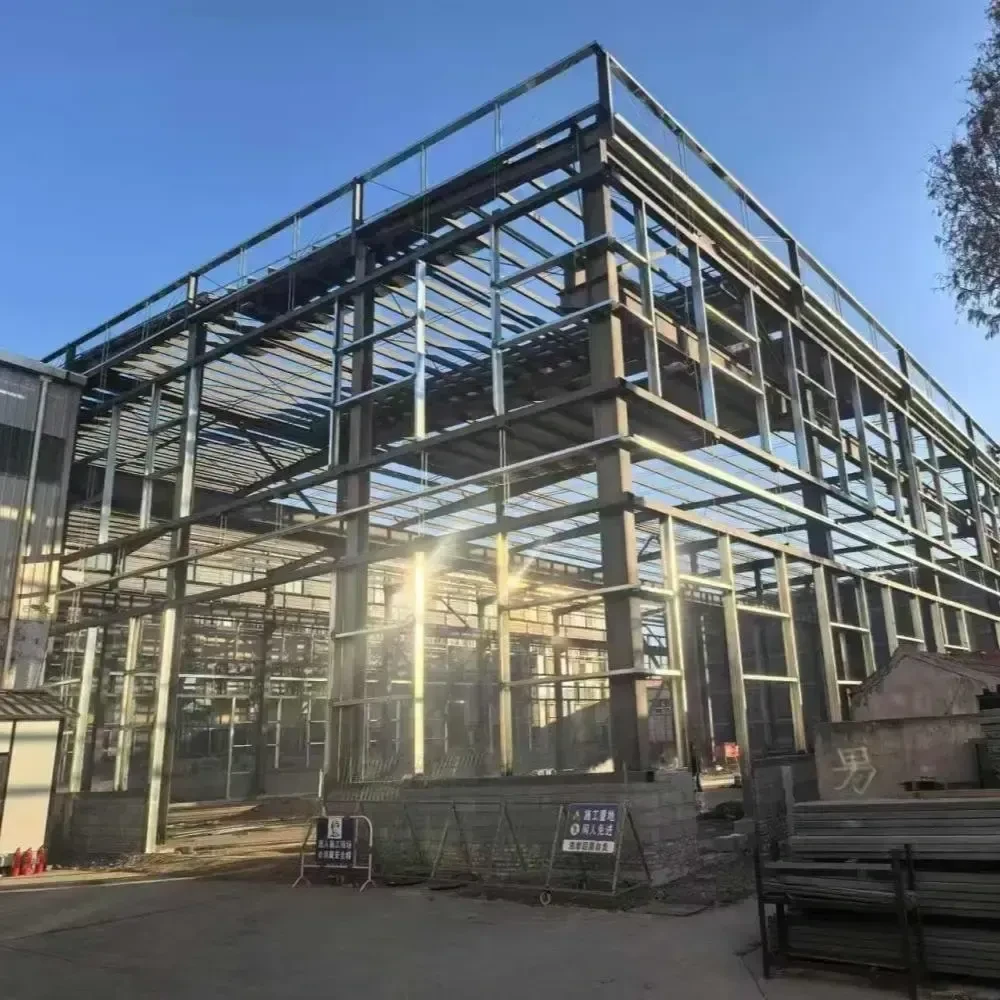 Edificio prefabricado de almacenamiento industrial de tamaño personalizado de almacén de marco de acero galvanizado en caliente con certificación CE