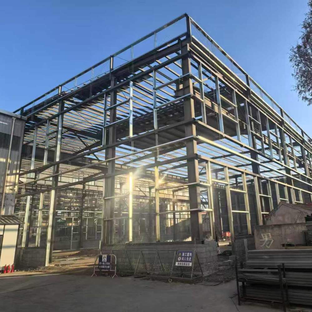 Taller industrial de encargo de Warehouse de la estructura de acero del marco porta prefabricado certificado CE Q355