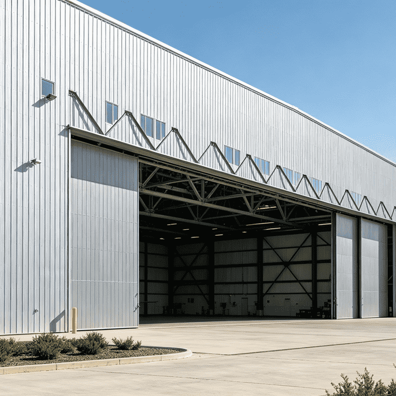 Hangar prefabricado económico de estructura de acero