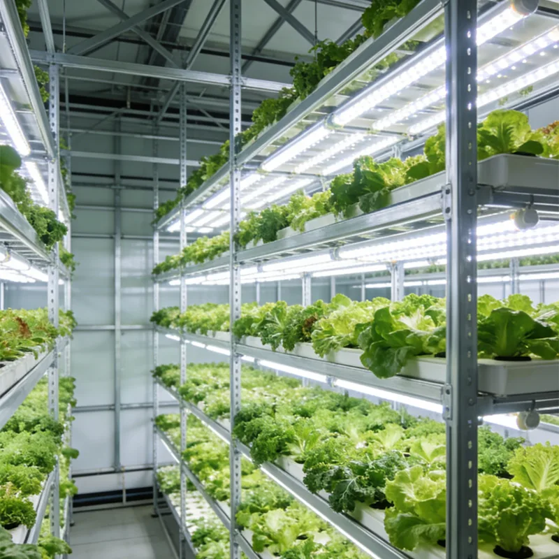 Casa de plantación de estructura de acero hidropónica