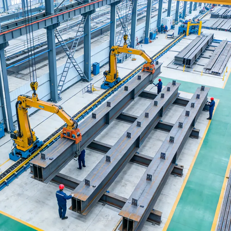 Taller de montaje de estructuras de acero prefabricadas