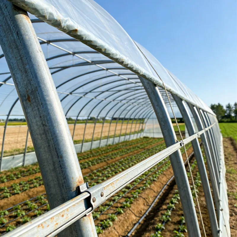 Invernadero agrícola con estructura de acero