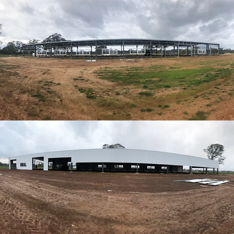 Casa de campo con estructura de acero